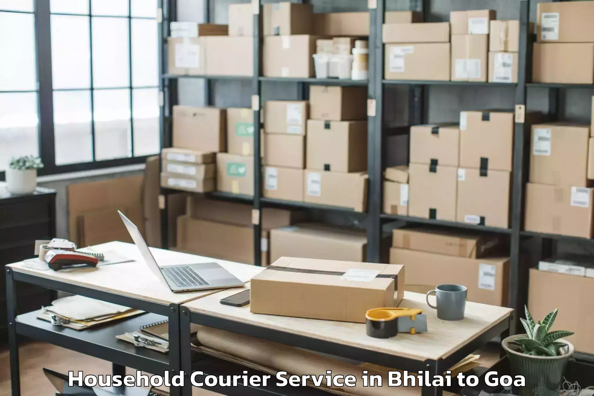 Book Bhilai to Chicalim Household Courier Online